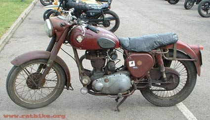 BSA ratbike - left hand side