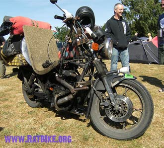 home-built diesel motor cycle