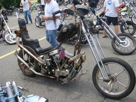 tall panhead rat chopper